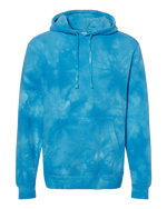 Custom Embroidery Sweatshirt Hooded Unisex Midweight Tie-Dyed Independent Trading Co.