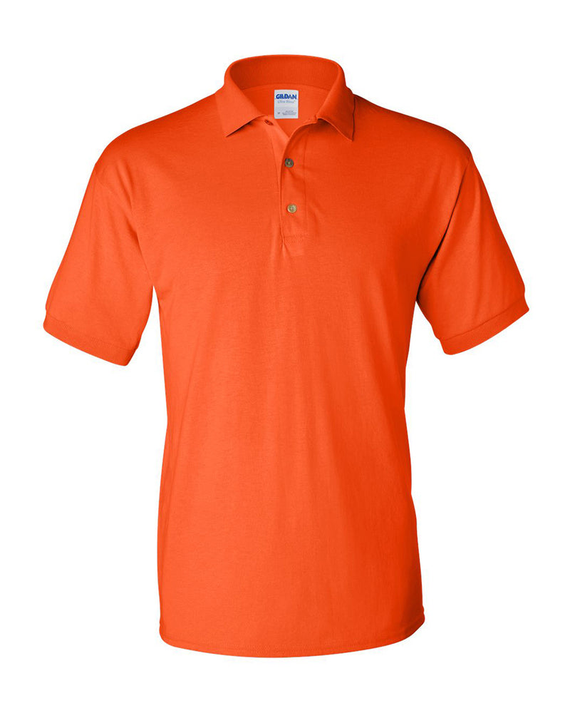 Orange Custom Print  Polo Shirt Dry blend Gildan  Hermes Printing