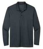 Nike Anthracite Long Sleeve Custom Polo Shirt - Hermes Printing