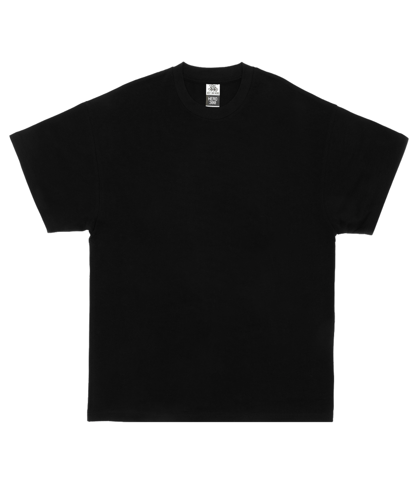 Black Color Unisex Super Heavy unisex T-shirt in Montreal - Hermes Printing Imprimerie