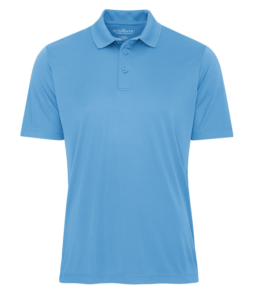 Carolina Blue Performance Custom Polo Shirt Promotional Hermes Printing at Montreal