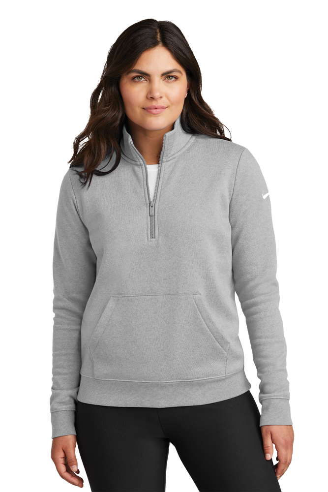 Custom Printing Fleece Sleeve Swoosh Ladies' 1/2 Zip Nike