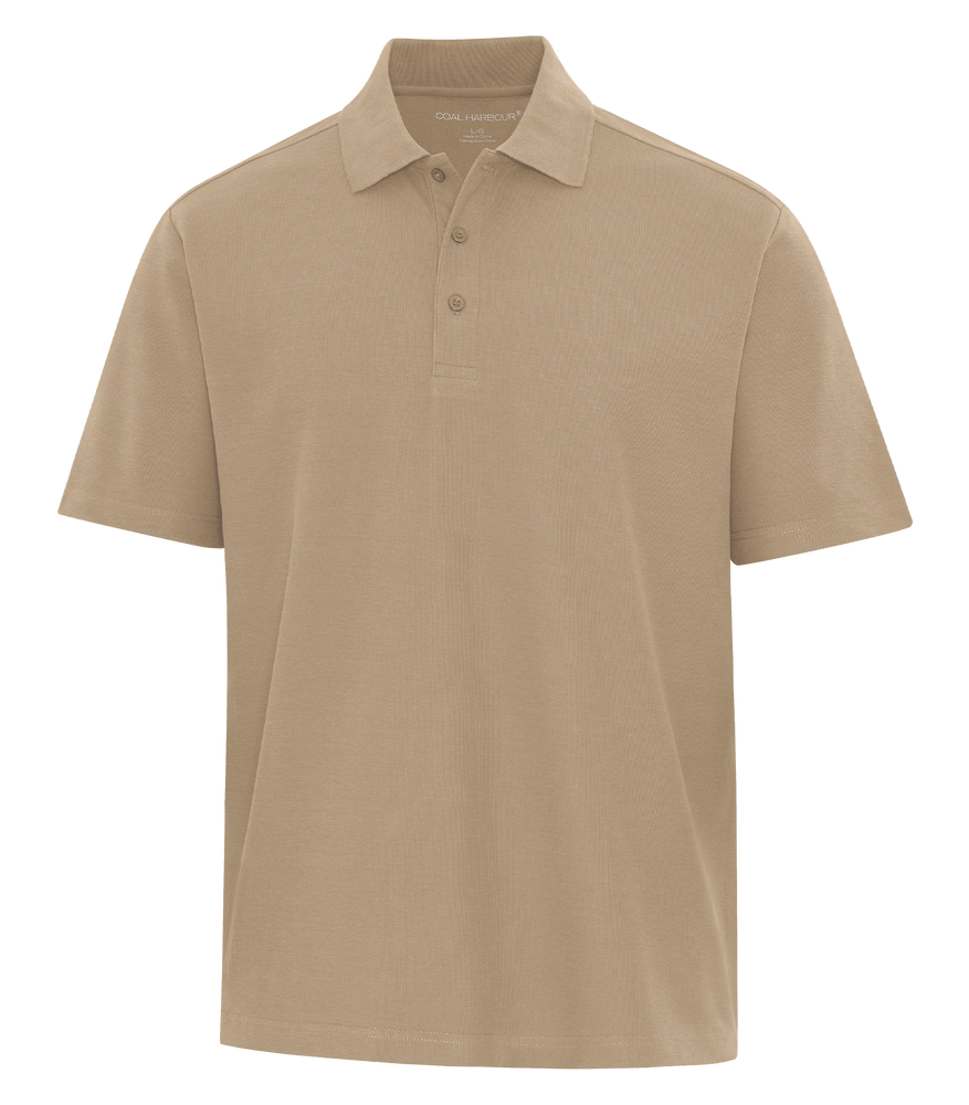 Sand Custom Polo with Embroidery and Print Logo Hermes Printing at Montreal