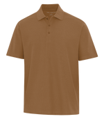 Brown Custom Polo with Embroidery and Print Logo Hermes Printing at Montreal