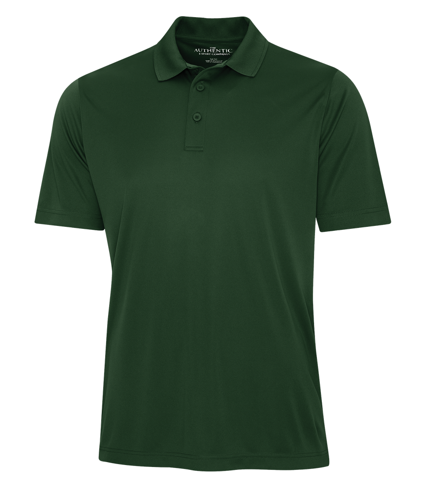Forest Green Performance Custom Polo Shirt Promotional Hermes Printing at Montreal