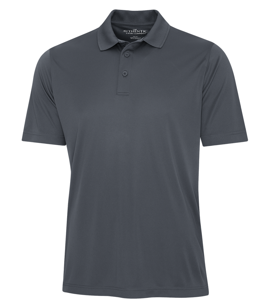 Iron Grey Performance Custom Polo Shirt Promotional Hermes Printing at Montreal