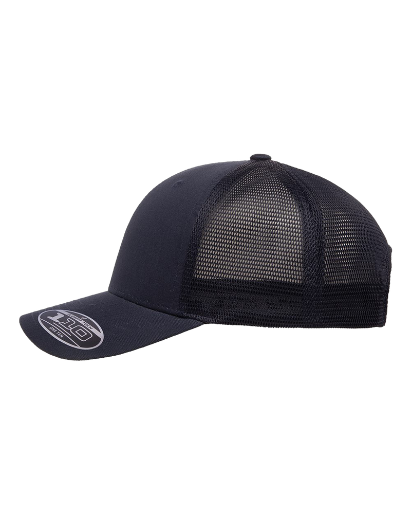Navy Flexfit Custom Hats Embroidery Hermes Printing Montreal