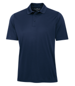 Navy Blue Performance Custom Polo Shirt Promotional Hermes Printing at Montreal