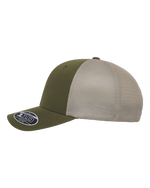 Olive and Khaki Flexfit Custom Hats Embroidery Hermes Printing Montreal
