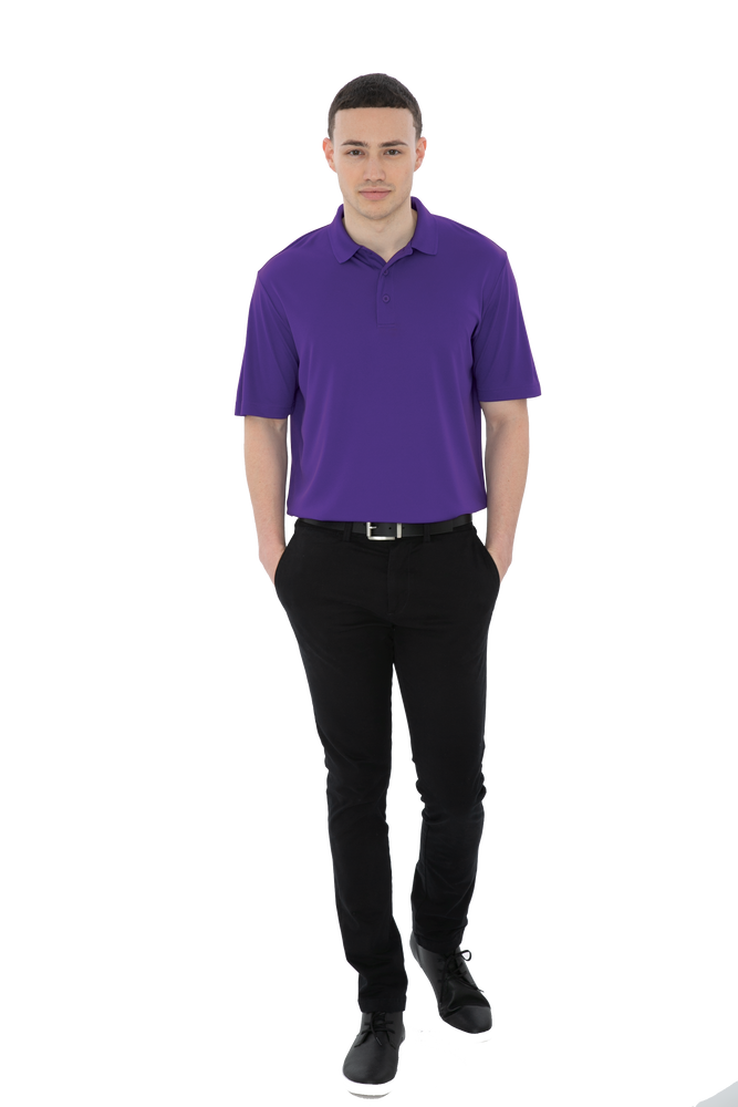 Purple Performance Custom Polo Shirt Promotional Hermes Printing at Montreal