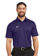 Purple color Golf Custom Polo Shirt with logo embroidery at Montreal Hermes Printing