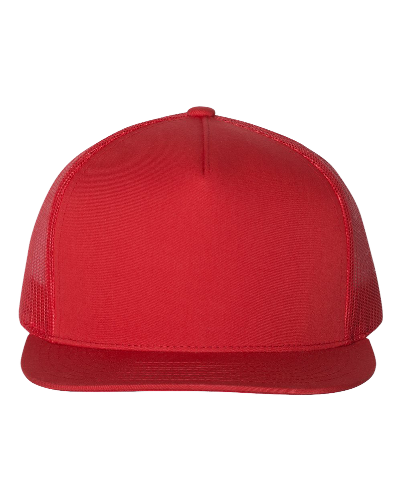 Red  color Custom Trucker Cap and Hat - Hermes Printing imprimerie at Montreal