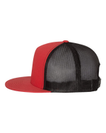 Red and Black color Custom Trucker Cap and Hat - Hermes Printing imprimerie at Montreal