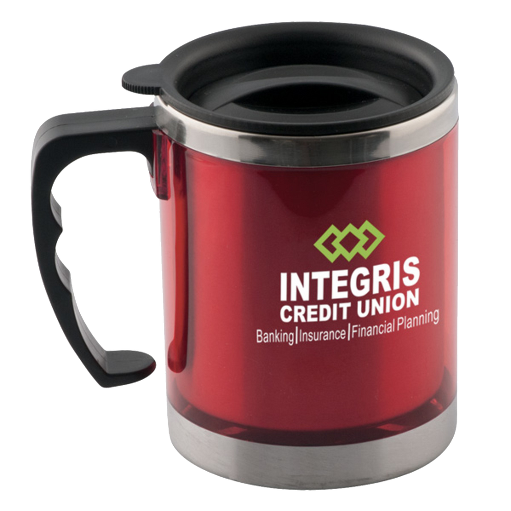 Promotional Stainless Insulated Red Mug - Hermes Printing