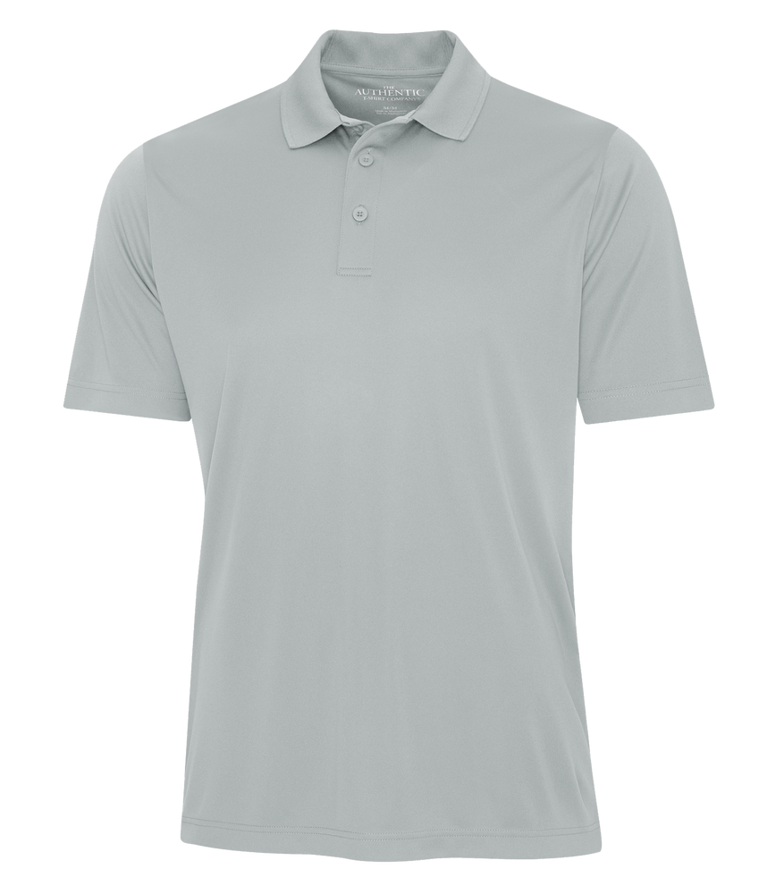 Silver Performance Custom Polo Shirt Promotional Hermes Printing at Montreal