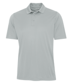 Silver Performance Custom Polo Shirt Promotional Hermes Printing at Montreal