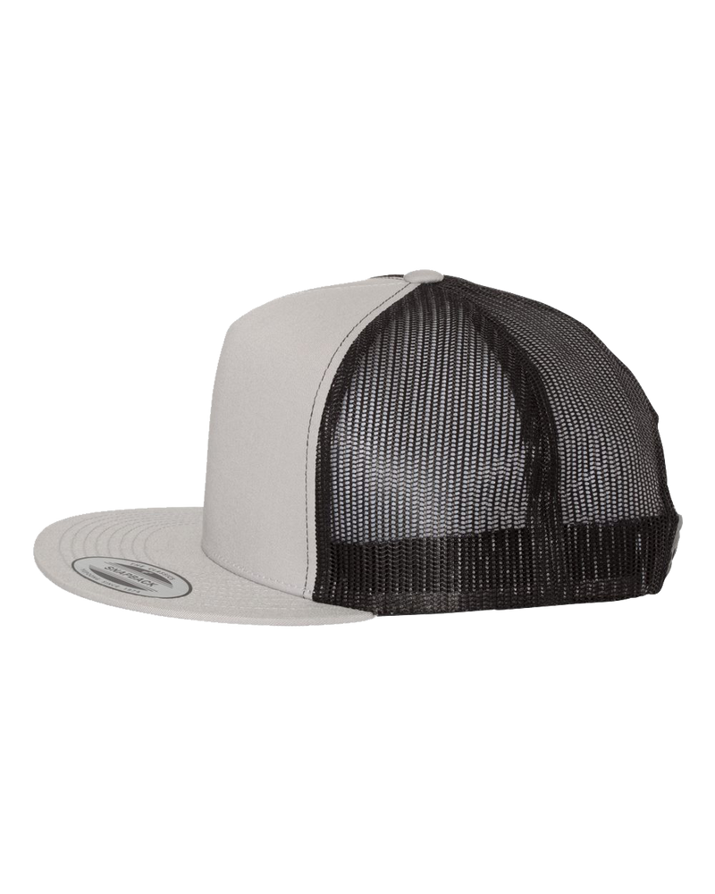 Silver and Black color Custom Trucker Cap and Hat - Hermes Printing imprimerie at Montreal