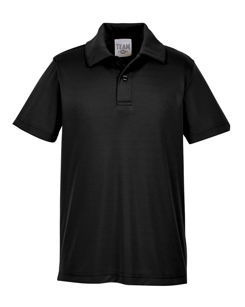 Sport Black Custom Youth Polo Shirt -Hermes Printing Montreal