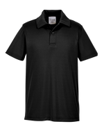 Sport Black Custom Youth Polo Shirt -Hermes Printing Montreal