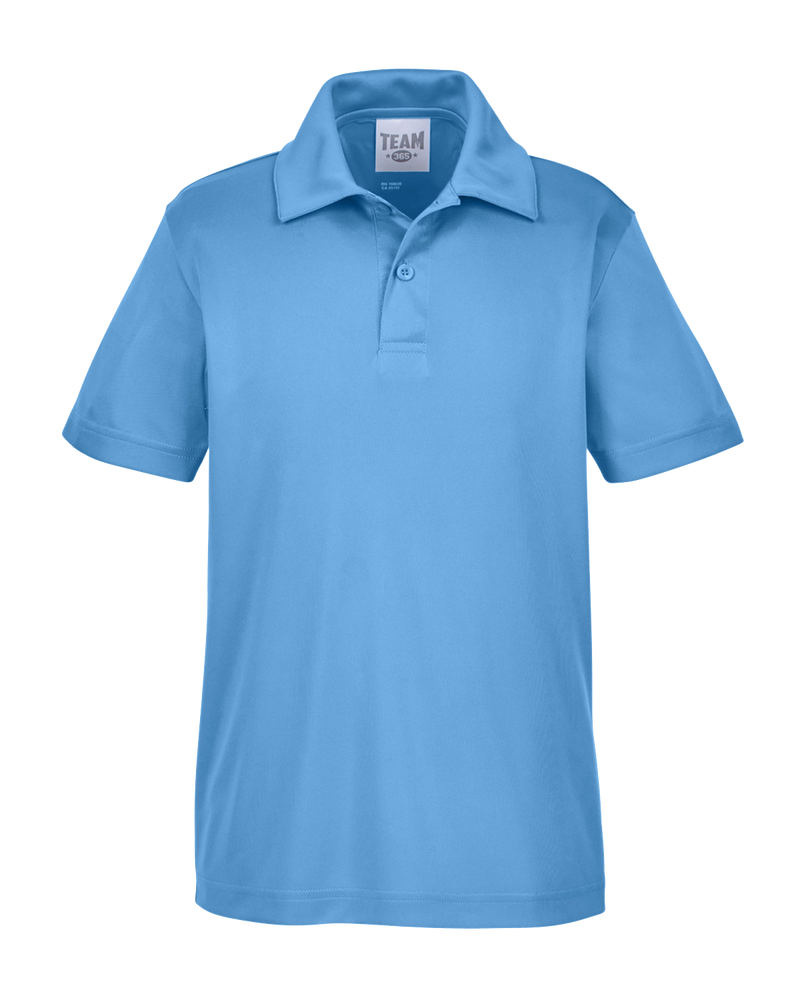 Light Blue Custom Youth Polo Shirt -Hermes Printing Montreal