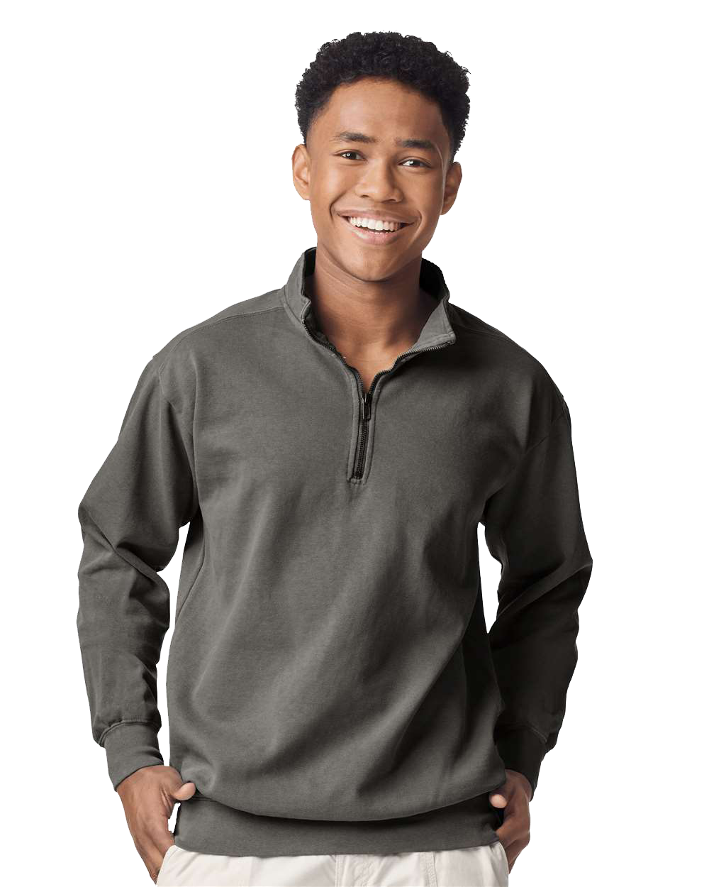Soft Custom Printed Quarter-Zip sweatshirt | Montreal Embroidery