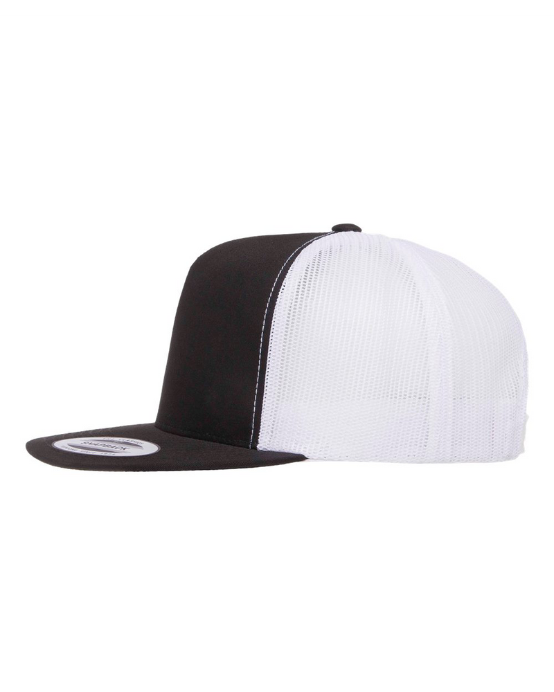 White and Black color Custom Trucker Cap and Hat - Hermes Printing imprimerie at Montreal