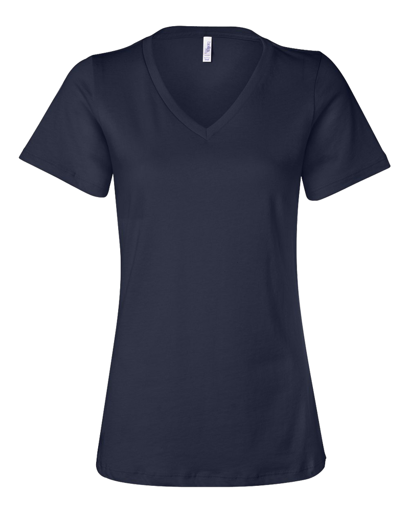 T shirt personnalisé à col en V pour femmes