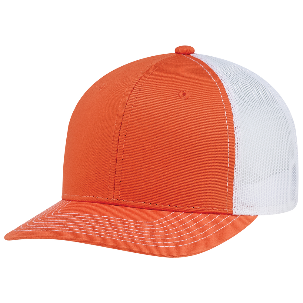 Burnt Orange / White Caps Hermes Printing