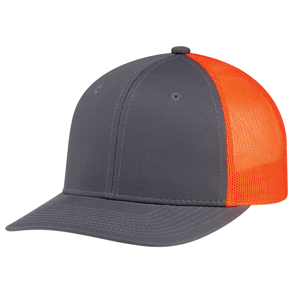 Charcoal / Fluorescent Orange Caps Hermes Printing
