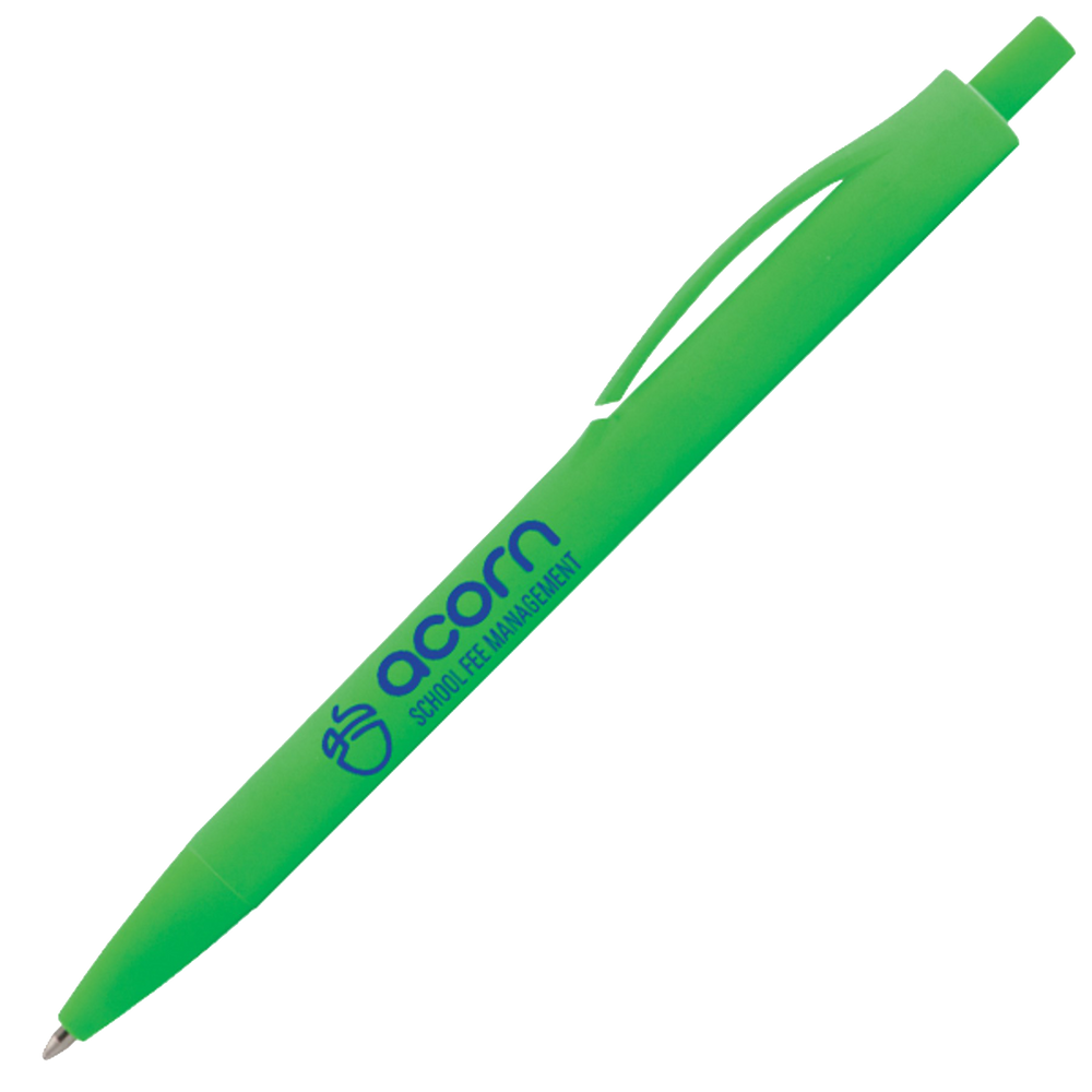 Custom Writing Neon Rochefort Plastic Pen