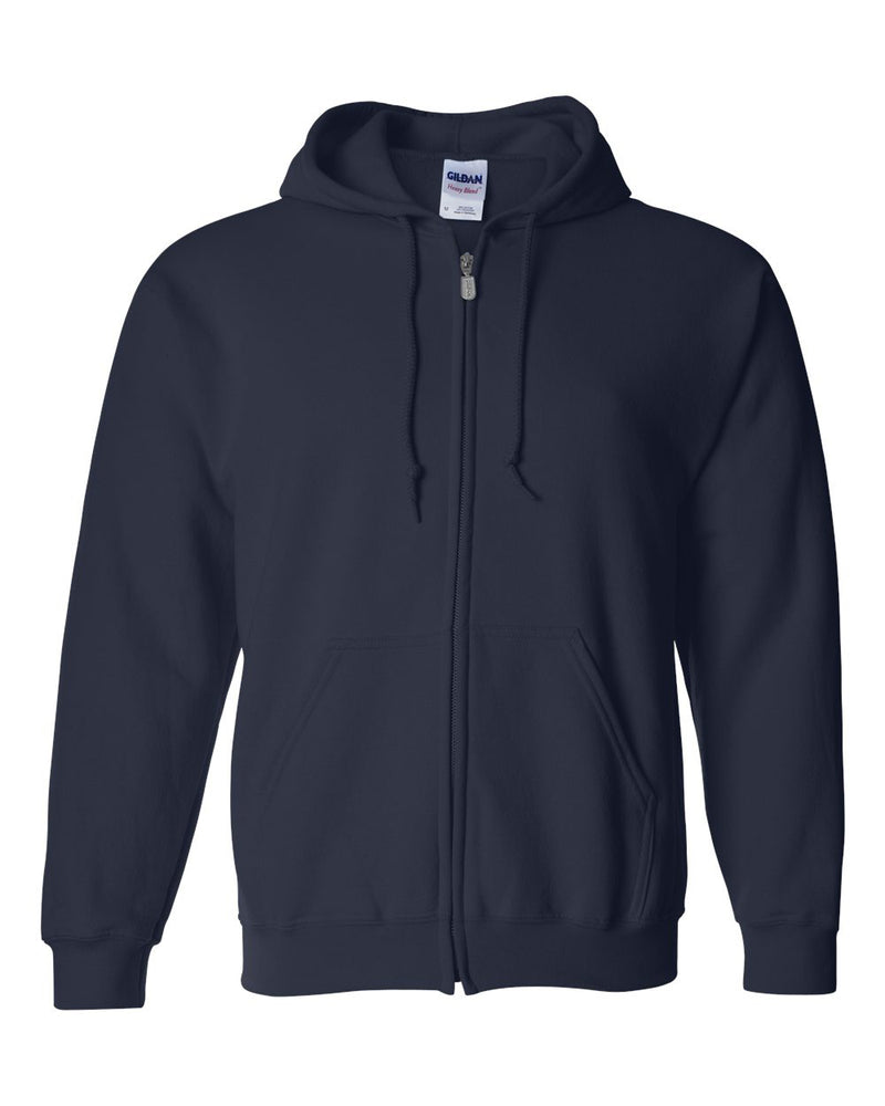 Gildan Full-Zip Navy Hooded  Sweatshirt 