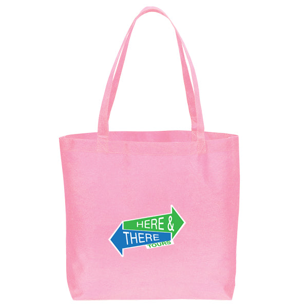Non Woven Shopping Eco-Friendly Pink Tote Bag