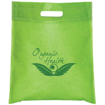 Cut-out Handle Non Woven Lime Tote Bag