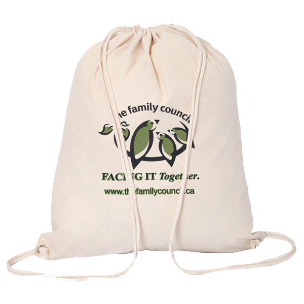 Custom printed cotton drawstring bags sale