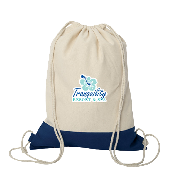 Excellent Natural Cotton Custom Print Drawstring Bag in Montreal ...