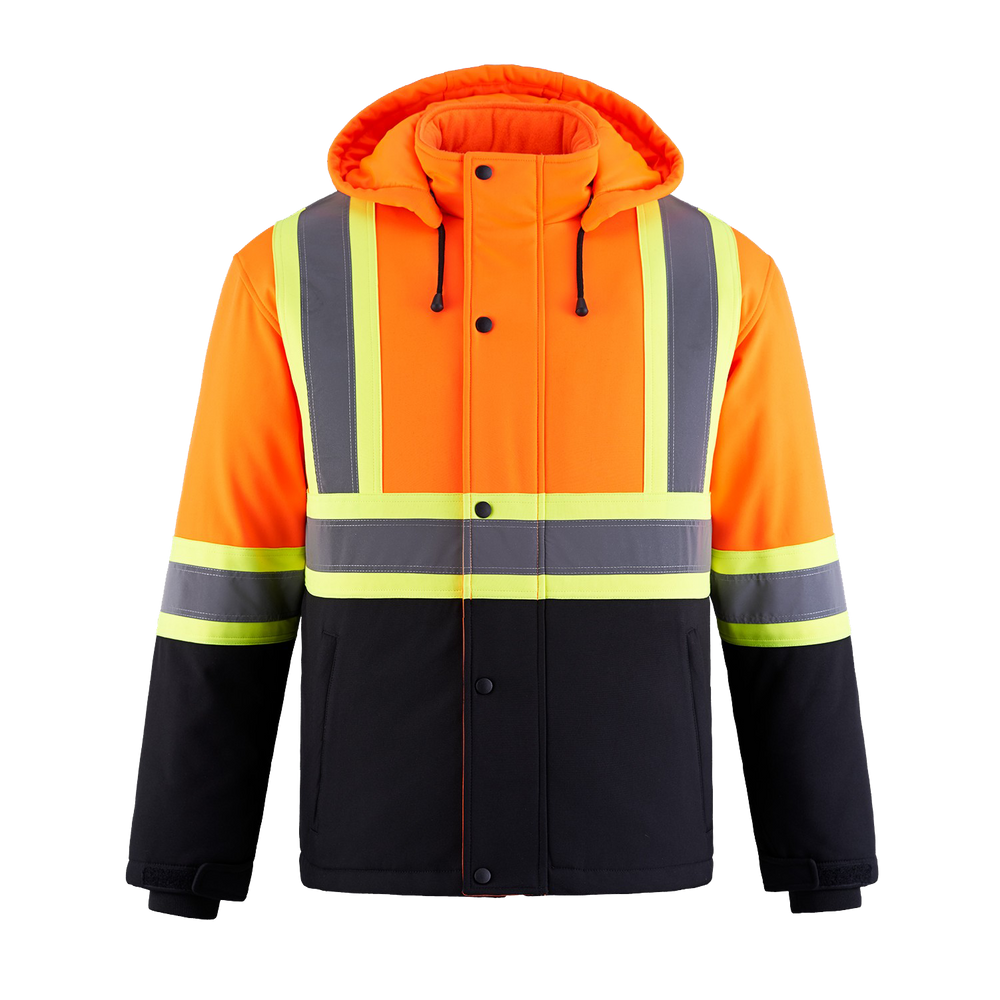 Orange Hi-Visibility Softshell Jacket Hermes Printing