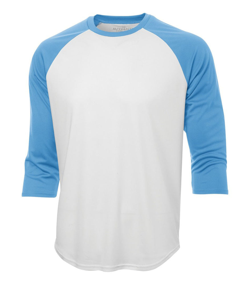 ATC Pro Team Baseball Jersey T-shirt - White & Carolina Blue