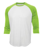 ATC Pro Team Baseball Jersey T-shirt . White - Lime