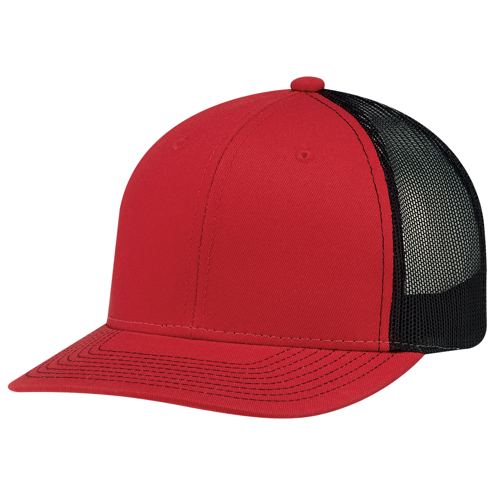 Red / Black Custom Hat Montreal Hermes Printing