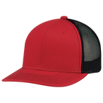 Red / Black Custom Hat Montreal Hermes Printing