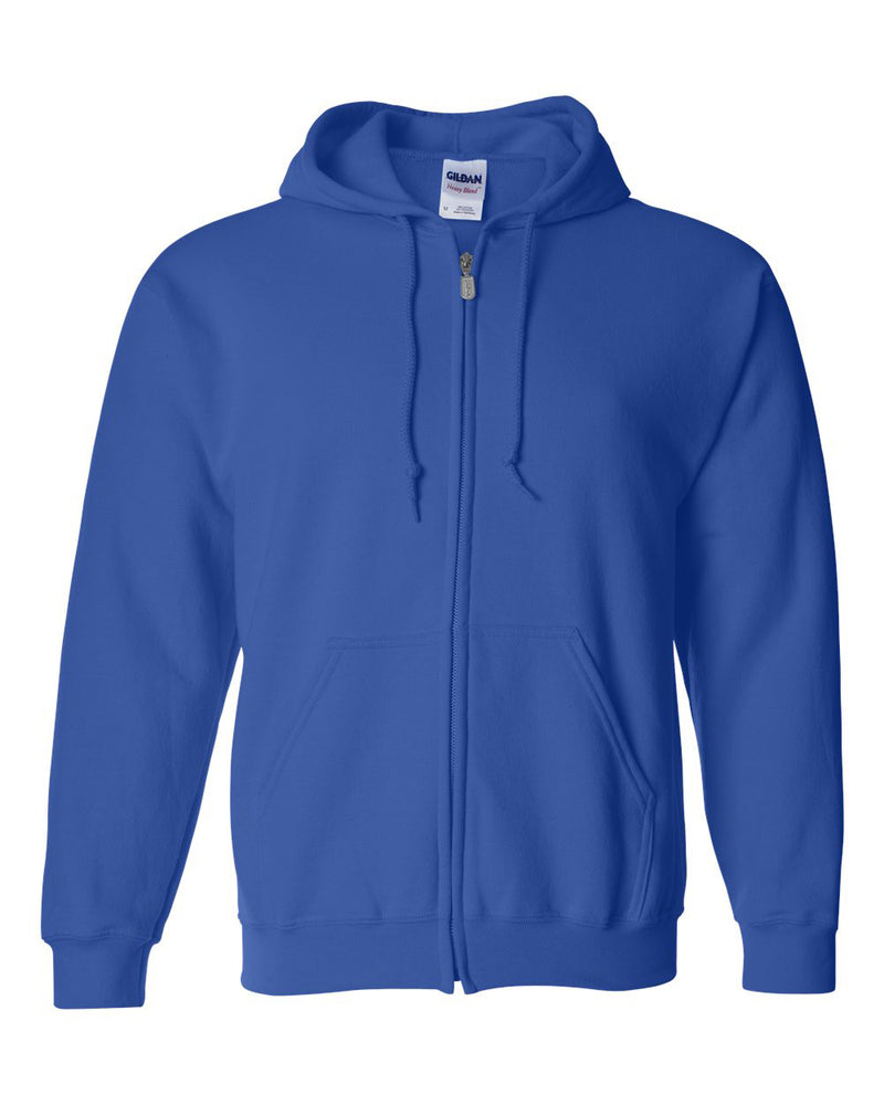 Gildan Full-Zip Royal Blue Hooded  Sweatshirt 