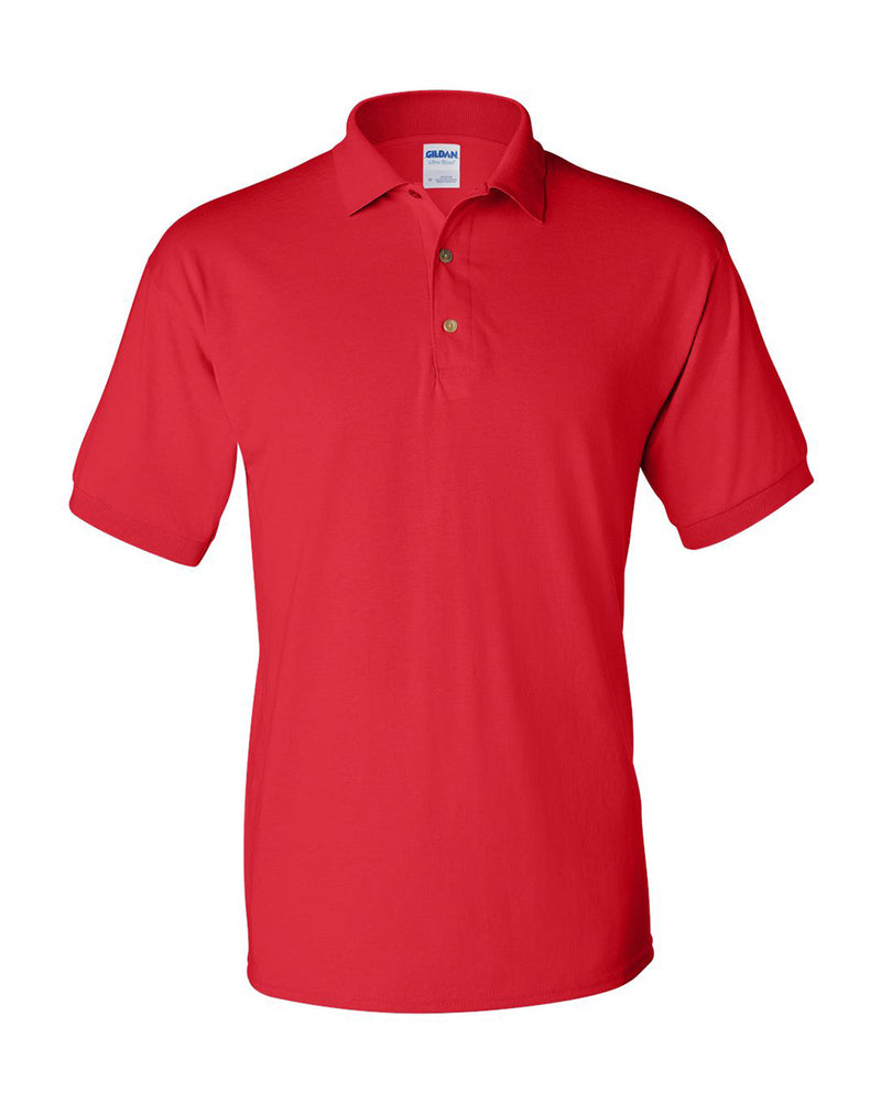 (Red) Gildan Dryblend Jersey Sport Shirt Polo