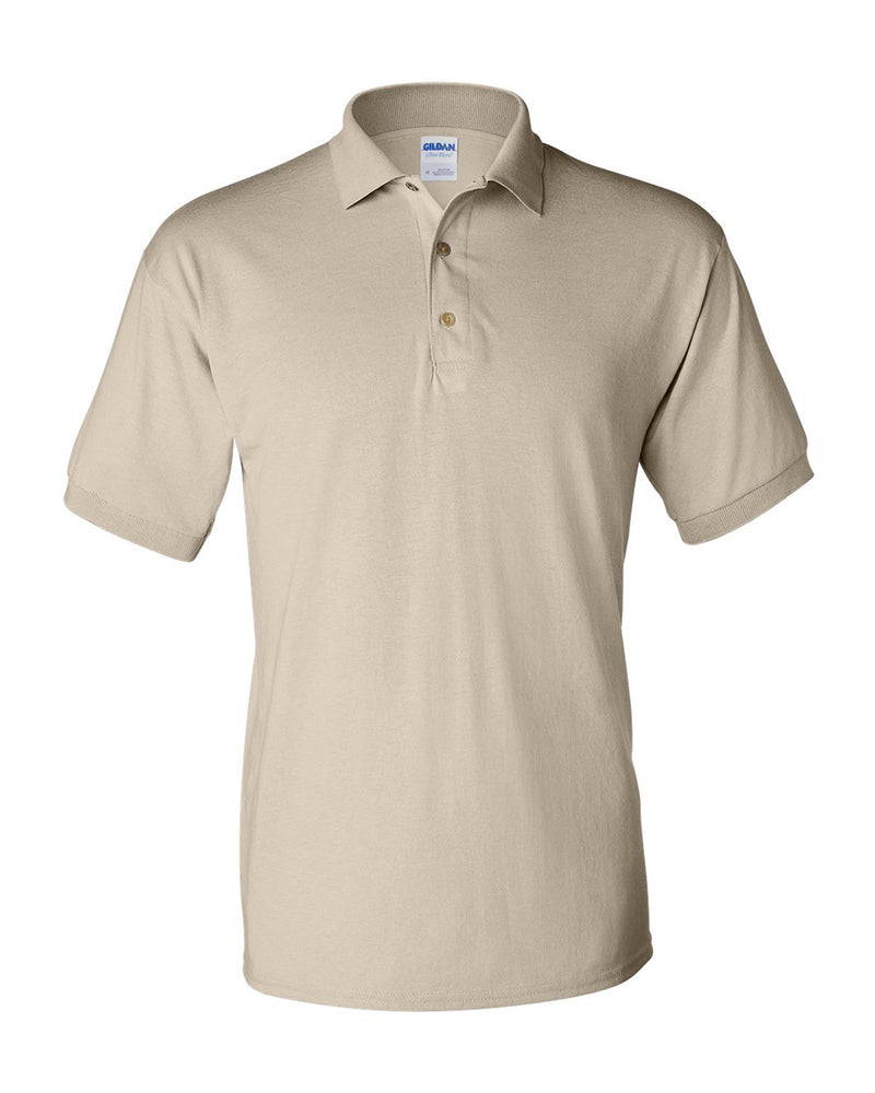 (Sand) Gildan Dryblend Jersey Sport Shirt Polo