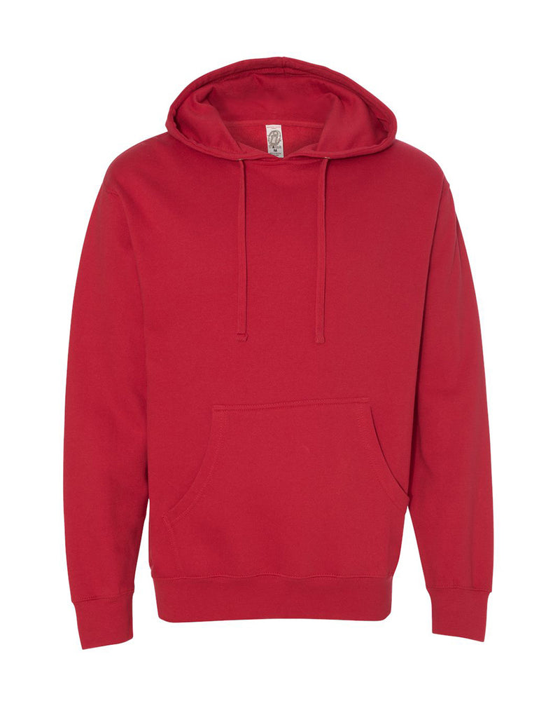(Red) Independent Trading Co Midweight Hooded Sweatshirt