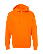 (Safety Orange) Independent Trading Co Midweight Hooded Sweatshirt