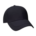 (BLACK) Structured Cap with matching mesh insert on peak