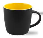 Cafe Two Tone Ceramic Black & Yellow  Mug 12 Oz.
